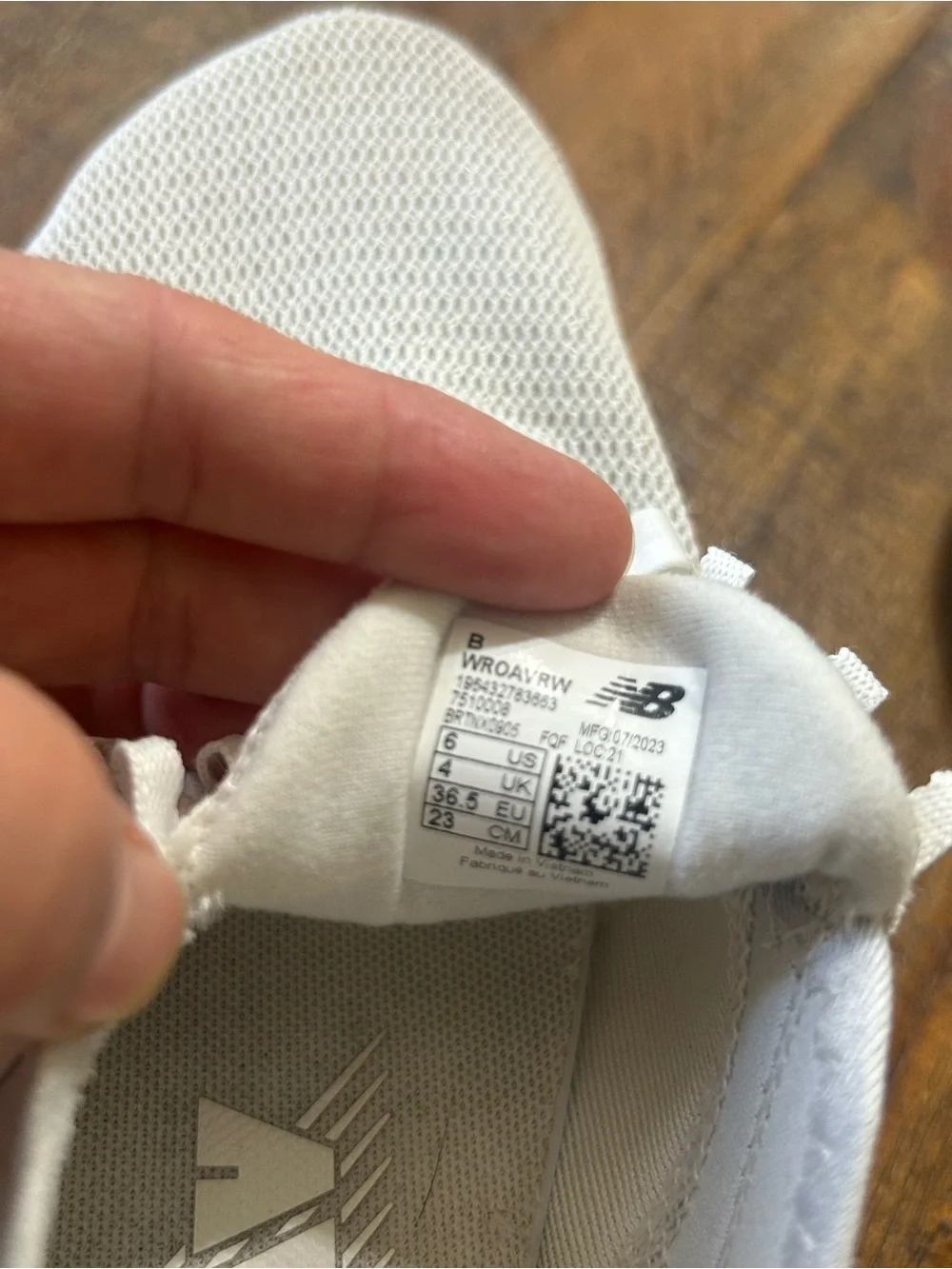 New Balance Women's Cream and Gum Athletic Sneaker